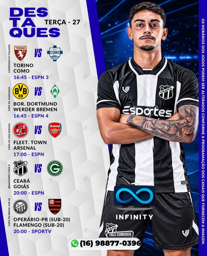 Infinity TV – Futebol Jogos do Dia – 27/10/2026 2